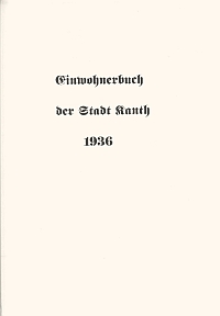 16 M.K.Sauer - Einwohnerbuch der Stadt Kanth 1936 Niemcy - 2007 